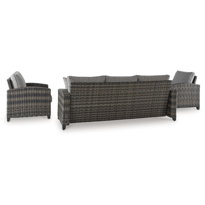 Oasis Court Outdoor Sofa/Chairs/Table Set (Set of 4)