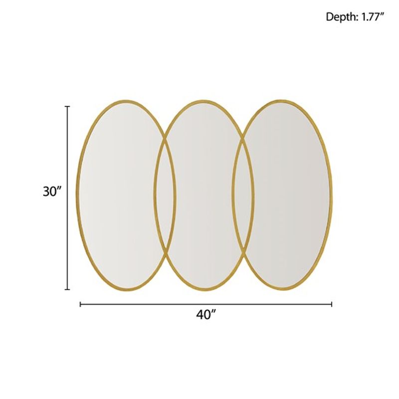 Eclipse Gold Trio Wall Mirror