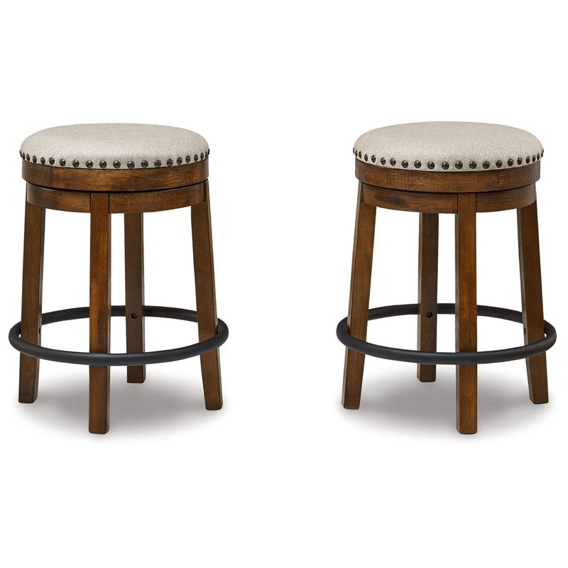 Valebeck Upholstered Swivel Stool (1/CN)