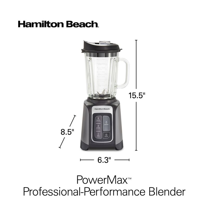 Hamilton Beach - PowerMax Professional Performance Blender Gray