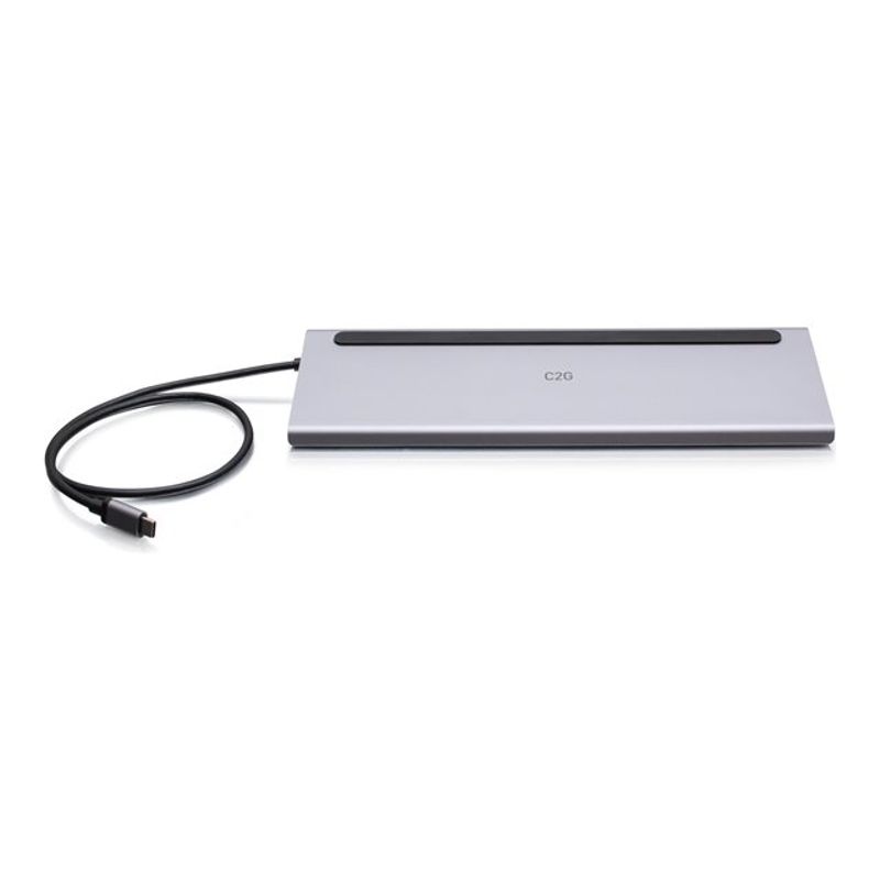C2G USB-C 10-in-1 Triple Display Docking Station with HDMI DisplayPort VGA Ethernet USB SD Card Reader 3.5mm Audio and Power Delivery up to 
