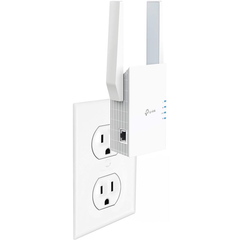 TP-Link - AX3000 Dual-Band Wi-Fi 6 Range Extender - White