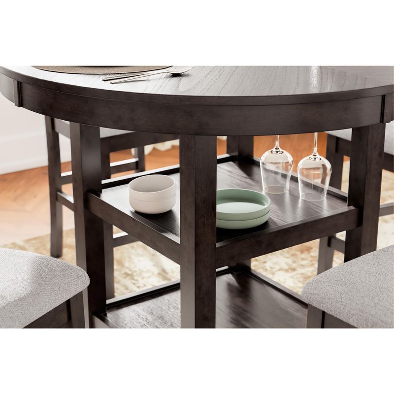 Langwest Counter Height Dining Table and 4 Barstools (Set of 5)