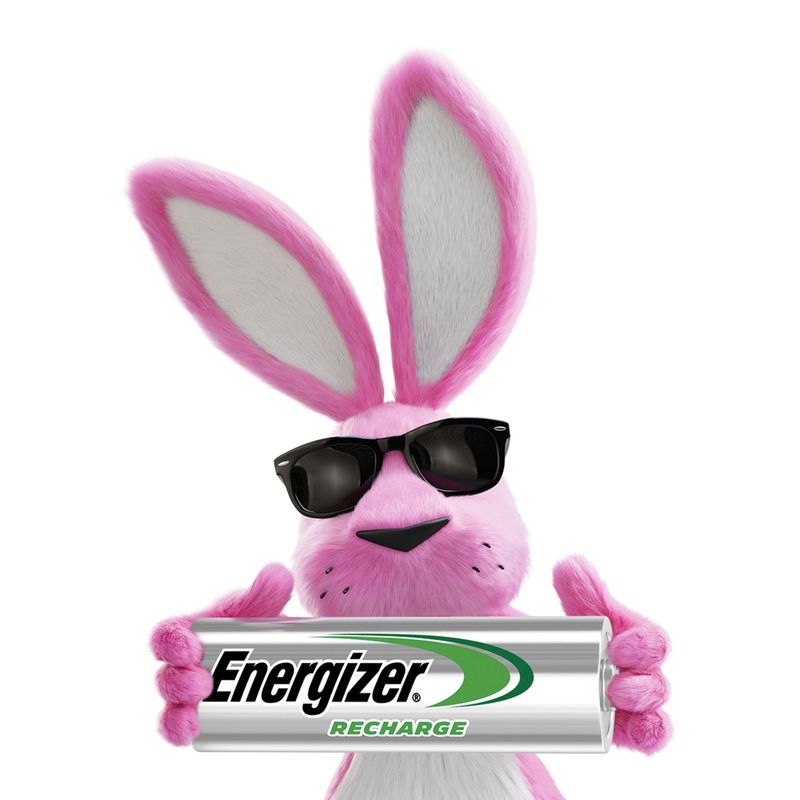 Energizer - Rechargeable AA and AAA Battery Charger (Recharge Pro) with 4 AA NiMH Rechargeable Batteries
