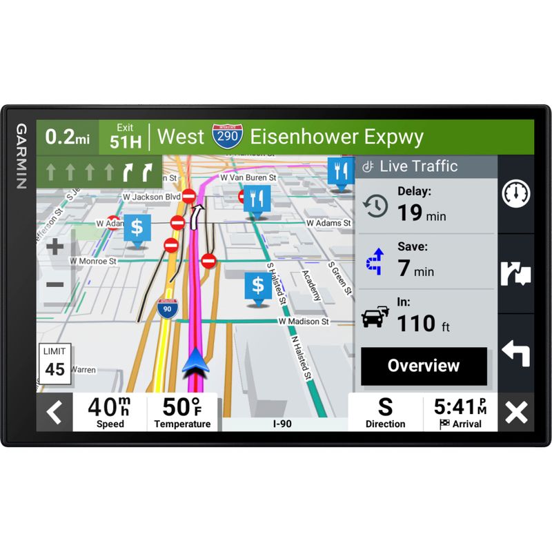 Garmin - DriveSmart 86 8" GPS with Built-In Bluetooth, Map Updates and Traffic Updates - Black