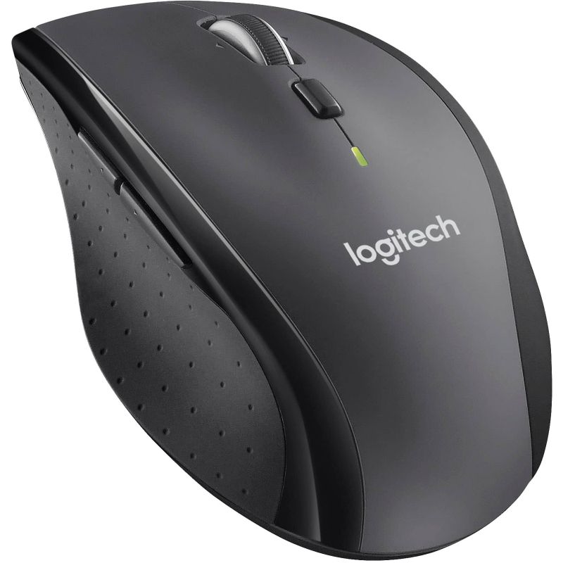 Logitech - M705 Marathon Wireless Optical Mouse with 5 Programmable Buttons - Wireless - Black