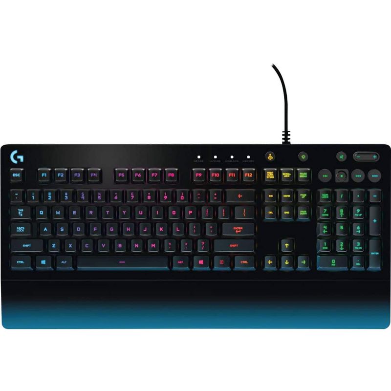 Logitech - Prodigy G213 Full-size Wired Membrane Gaming Keyboard with RGB Backlighting - Black