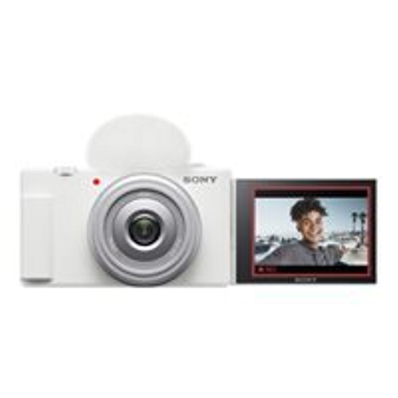 Sony - ZV-1F Vlog Camera for Content Creators and Vloggers - White