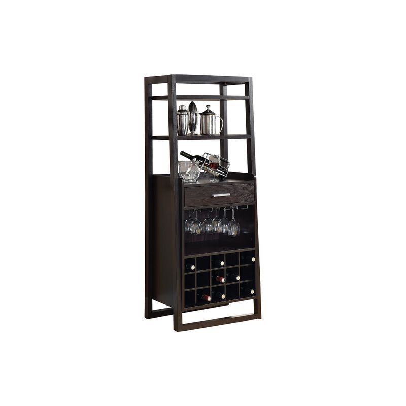 Home Bar/ Wine Rack/ Storage Cabinet/ Laminate/ Brown/ Contemporary/ Modern