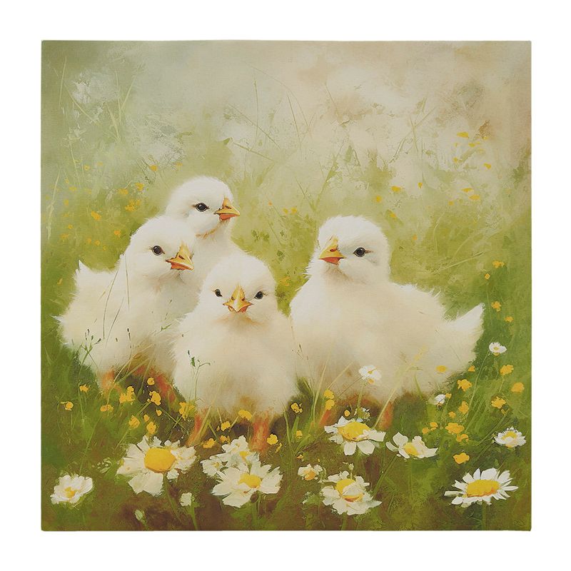 Chicks/Green Multi Sunshine Animals Chicks Canvas Wall Art See below