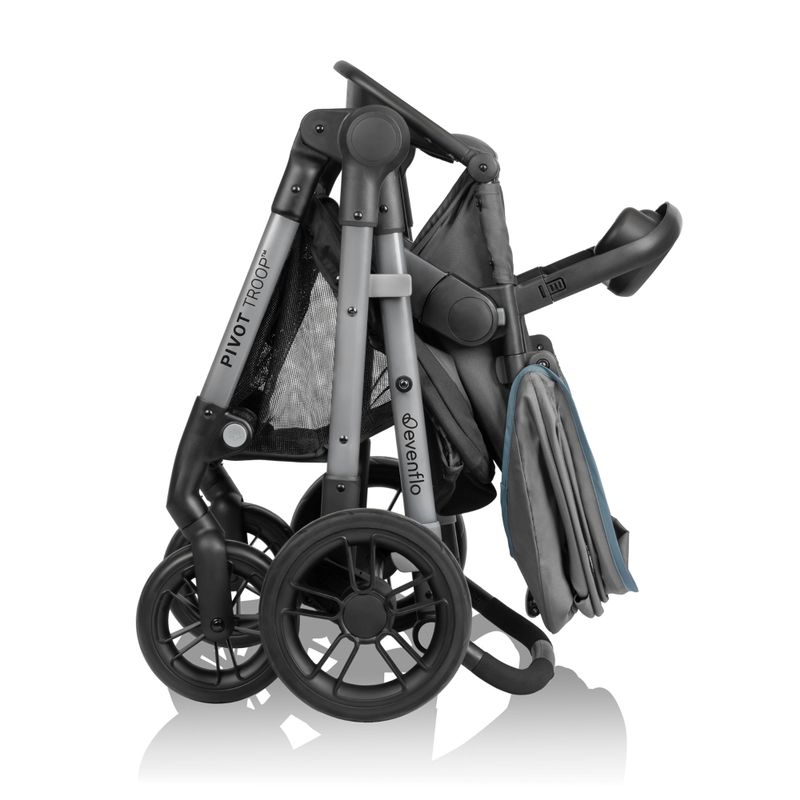 Pivot Troop Child & Pet Travel System w/ LiteMax Car Seat Moonstone Gray