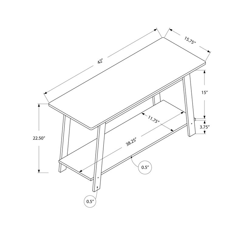 TV Stand/ 42 Inch/ Console/ Media Entertainment Center/ Storage Shelves/ Living Room/ Bedroom/ Laminate/ Brown/ Contemporary/ Modern