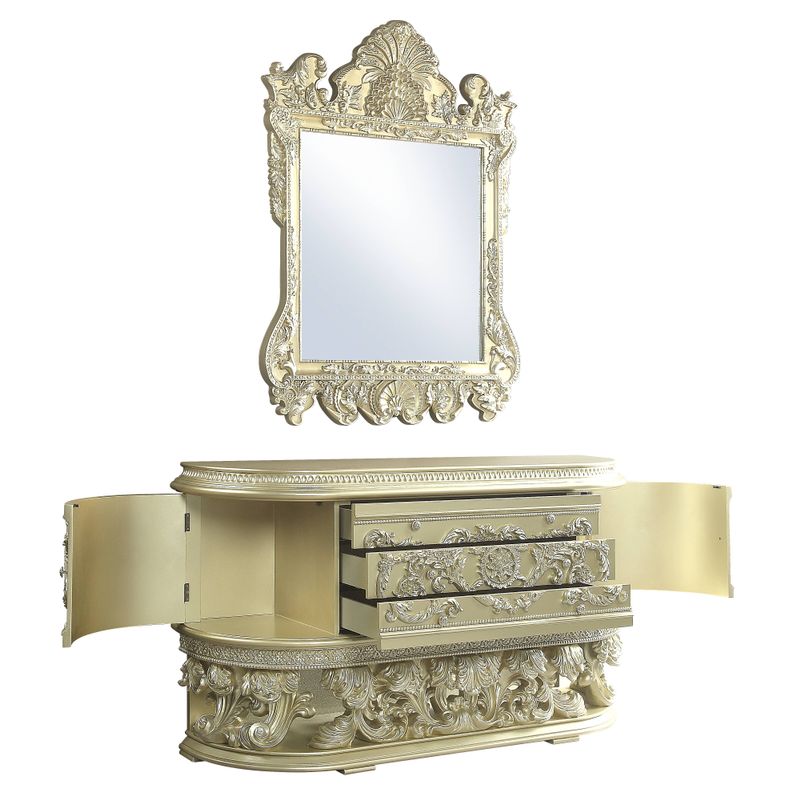 ACME Vatican Mirror, Champagne Silver Finish