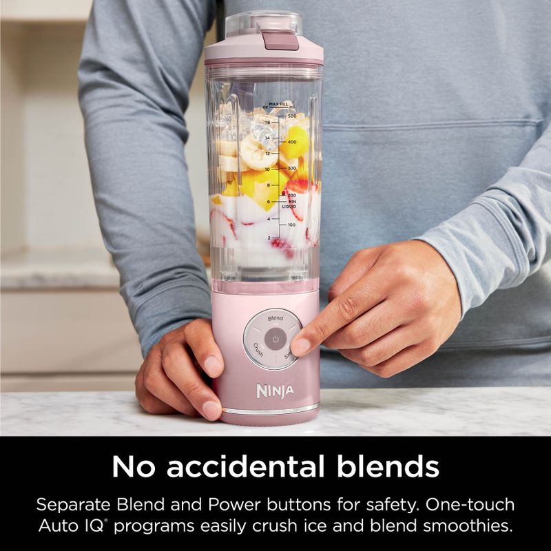 Ninja - Blast Max Portable Blender with 22oz Twist & Go Vessel - Dusty Pink