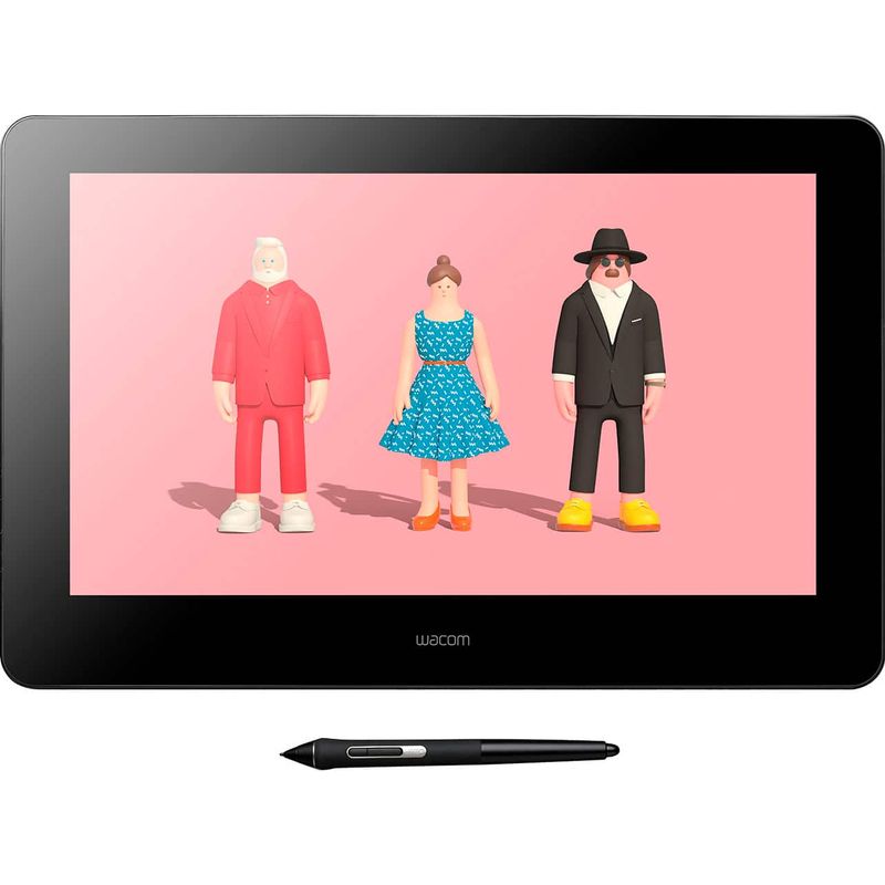 Wacom - Cintiq Pro 16 - 15.6" 4K Creative Pen Drawing Tablet with Touch Display (2021 version) - Black