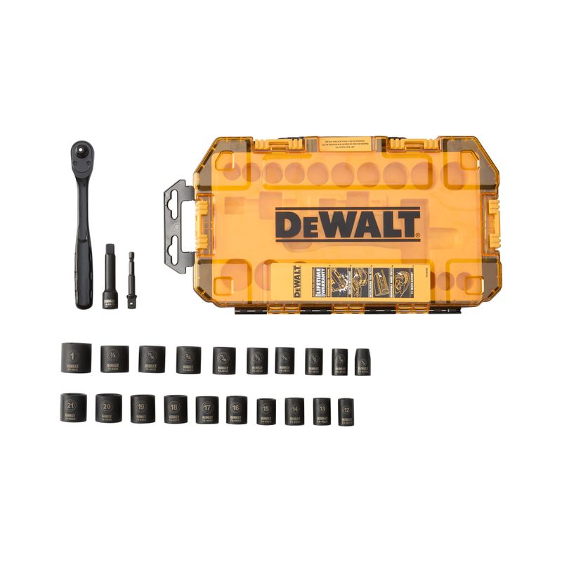 DeWalt - 23pc 3/8 Deep Combination Impact Socket Set