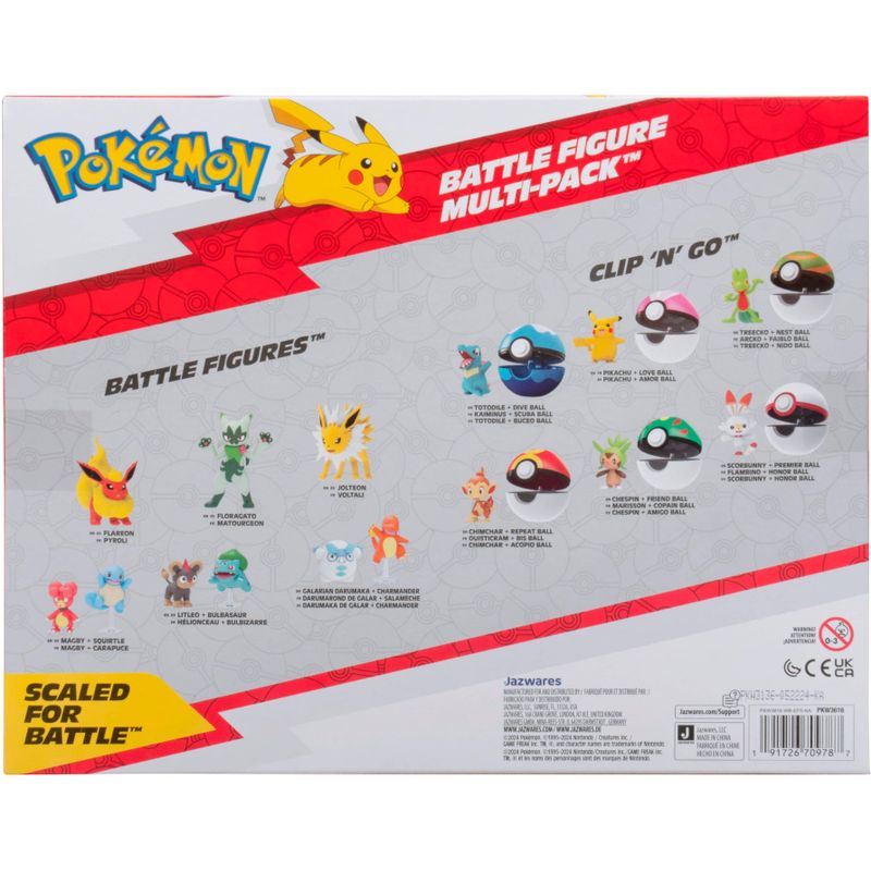 Jazwares - Pokémon Battle Figure 8 Pack