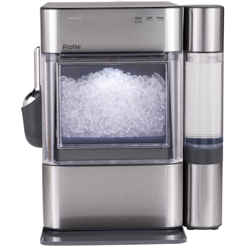 GE Profile - Opal 2.0 Ultra Nugget Ice Maker with Side Tank and Scale Inhibiting Filter - Stainless Steel