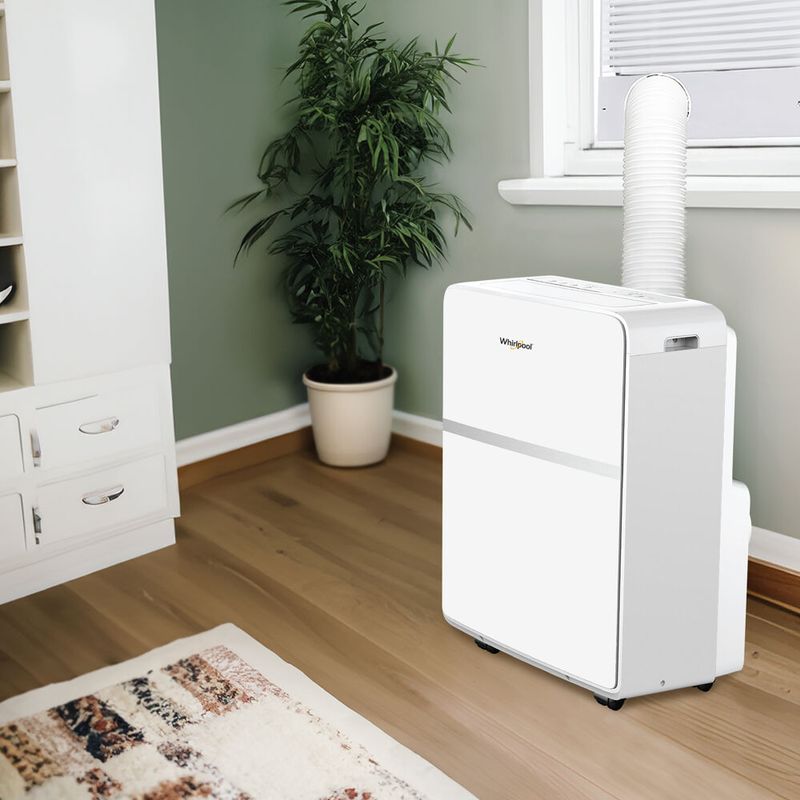 Whirlpool - 8,000 BTU ASHRAE/5,500 BTU DOE Portable Air Conditioner