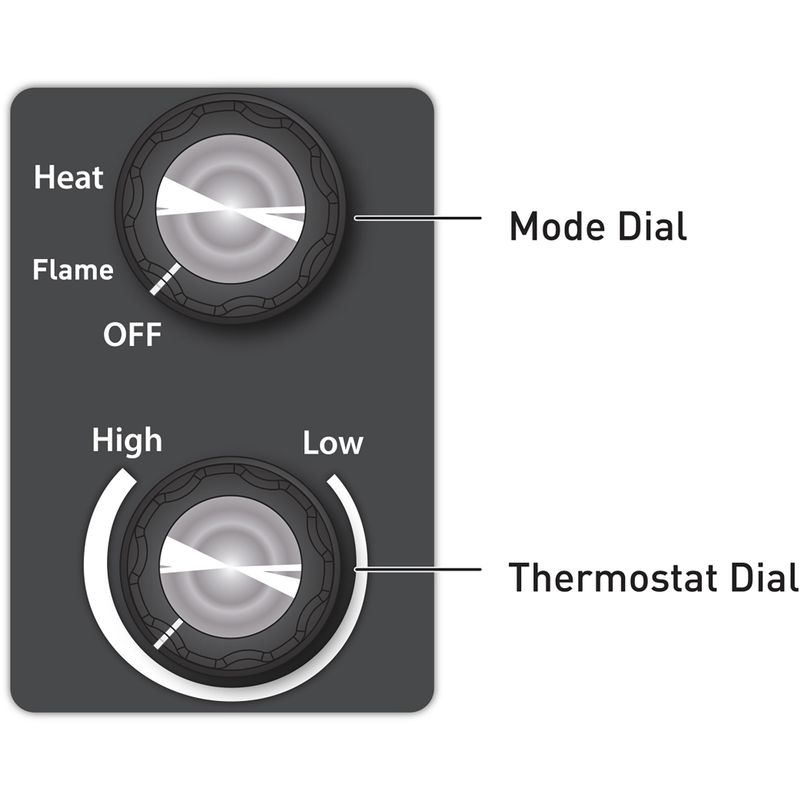 LifeSmart 1000W Tabletop Infrared Fireplace Space Heater with Flame Effect