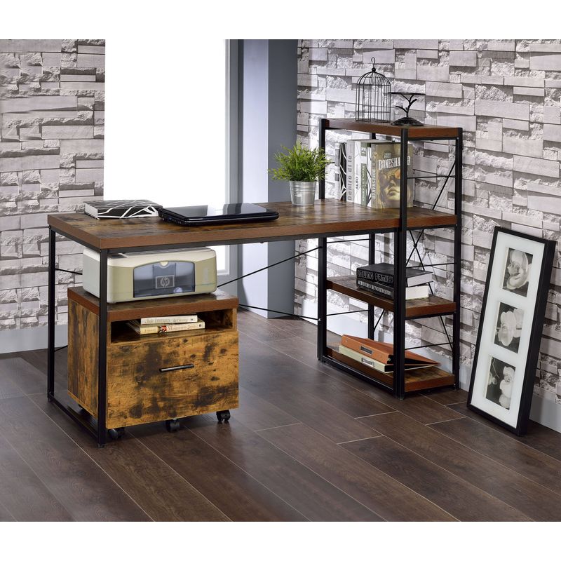 ACME Bob Bookshelf, Weathered Oak & Black