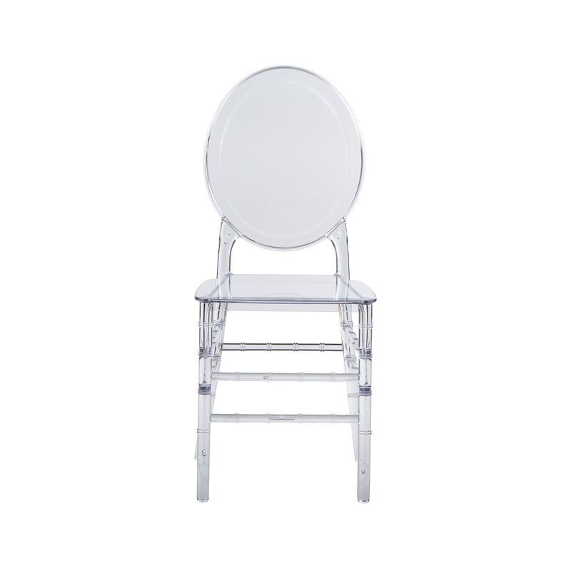 Techni Home Stackable Ghost Style Clear Acrylic Event Chairs - Set of 4