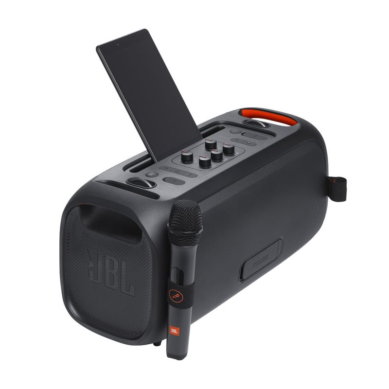JBL - PartyBox On-The-Go Essential Portable Party Speaker w/ Lights & Mic