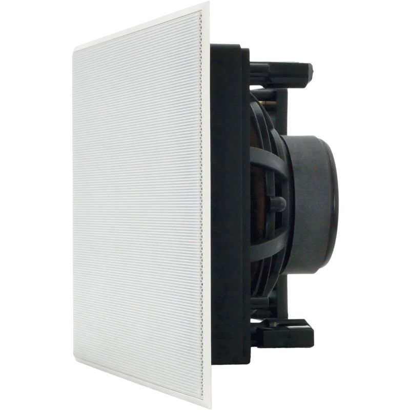 Sonance - VP66 LCR SINGLE SPEAKER - Visual Performance 6-1/2" 2-Way In-Wall Rectangle LCR Speaker (Each) - Paintable White