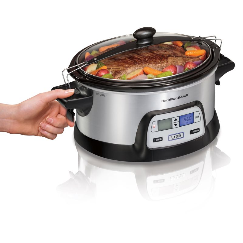 Hamilton Beach - FlexCook 6 Qt Stay Or Go Slow Cooker