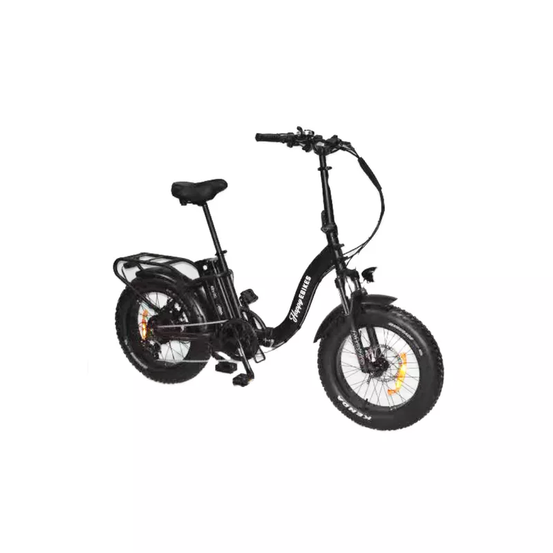 Happy Everywhere Folding Step-Thru Electric Bike Black