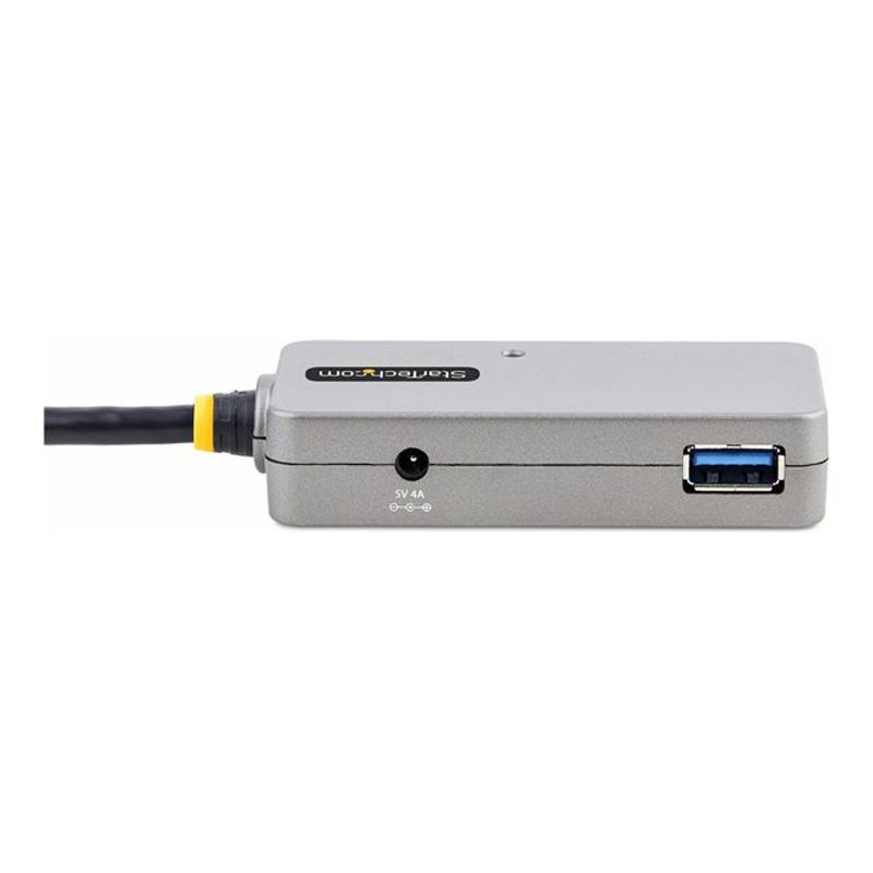 StarTech.com USB Extender Hub 10m USB 3.0 Extension Cable with 4-Port USB Hub Active/Bus Powered USB Repeater Cable Optional 20W Power Suppl