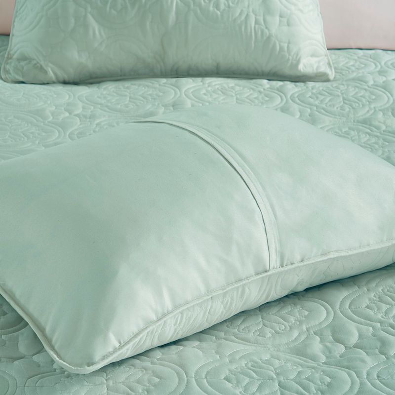 Seafoam Oakley 3 Piece Reversible Bedspread Set Full/Queen