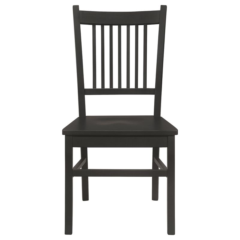 Marbrisa Slat Back Dining Side Chair Matte Black (Set of 2)