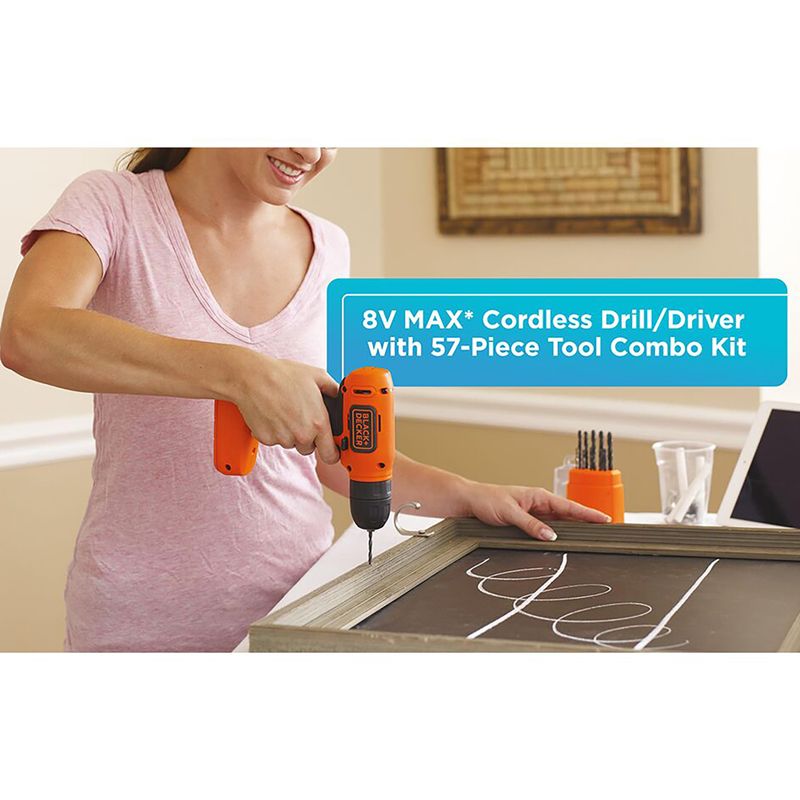 Black & Decker - 8V MAX Lithium-ion Drill/Driver Project Kit