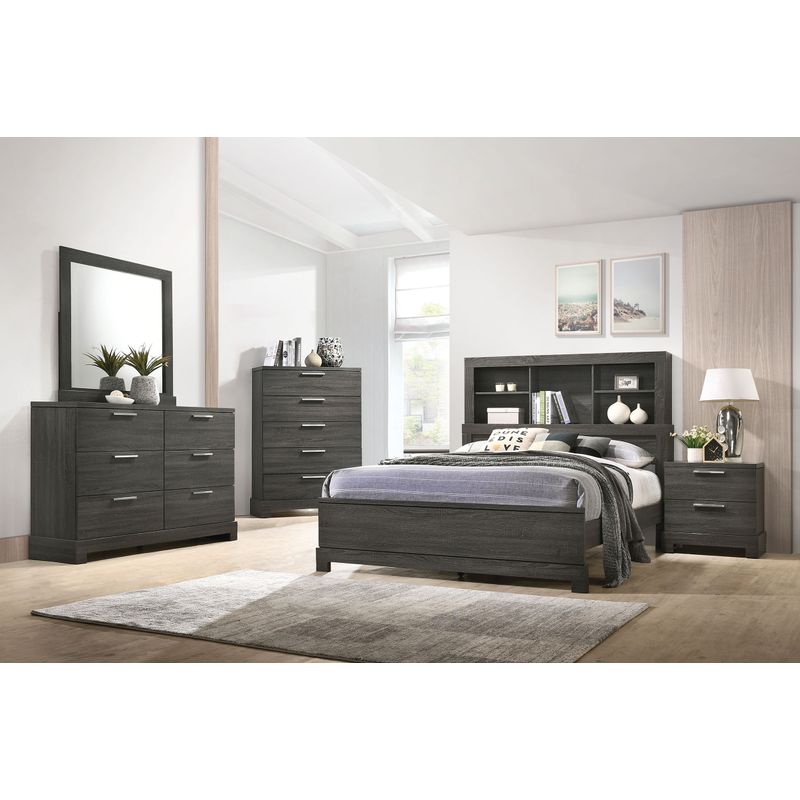 ACME Lantha Nightstand, Gray Oak
