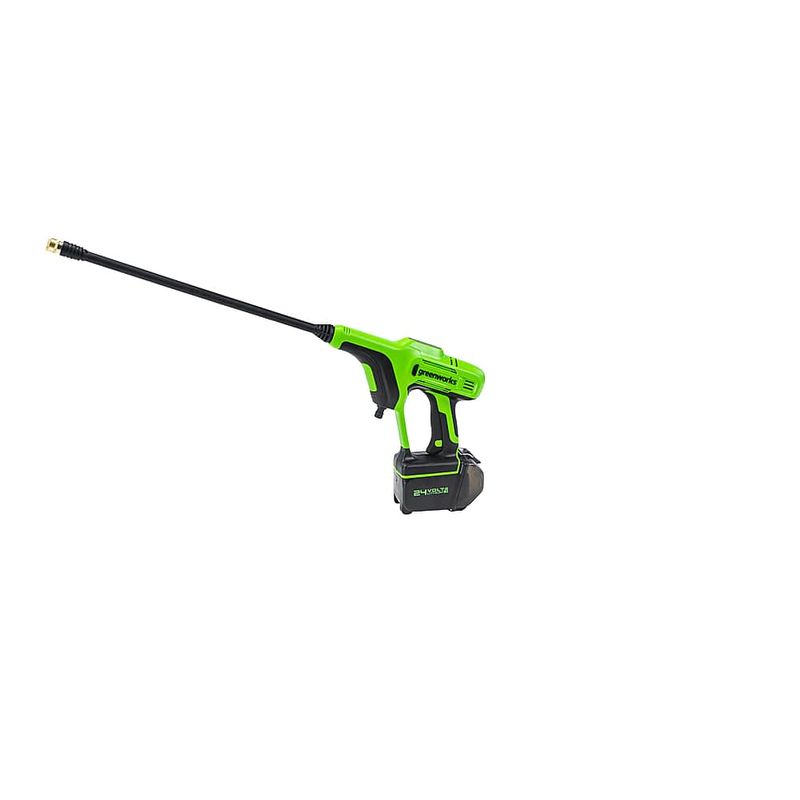 Greenworks - 24V 600-PSI 0.8 GPM Cordless Power Cleaner with (2) 2.0 Ah Batteries and Charger - Green