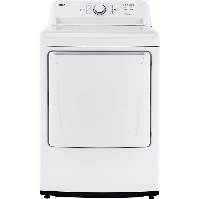 LG - 7.3 Cu. Ft. Electric Dryer with Sensor Dry - White