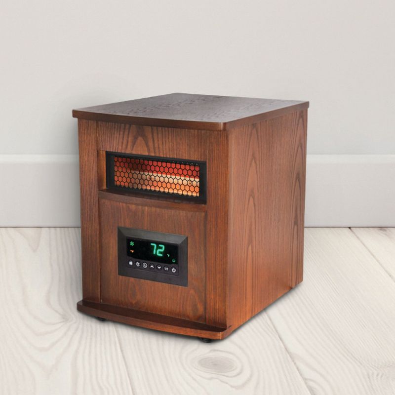 Lifesmart 6 Element Wood Cabinet Infrared Heater