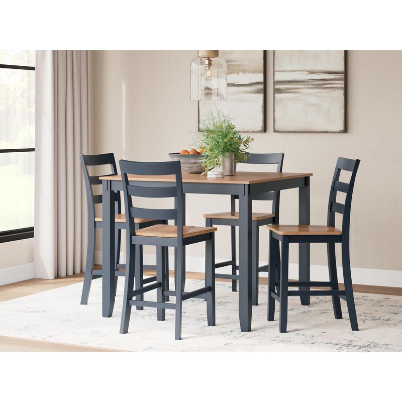 Gesthaven Counter Height Dining Table and 4 Barstools (Set of 5)