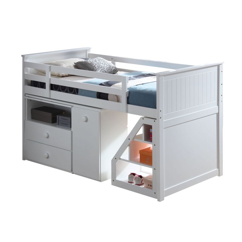 ACME Wyatt Twin Loft Bed Set, White