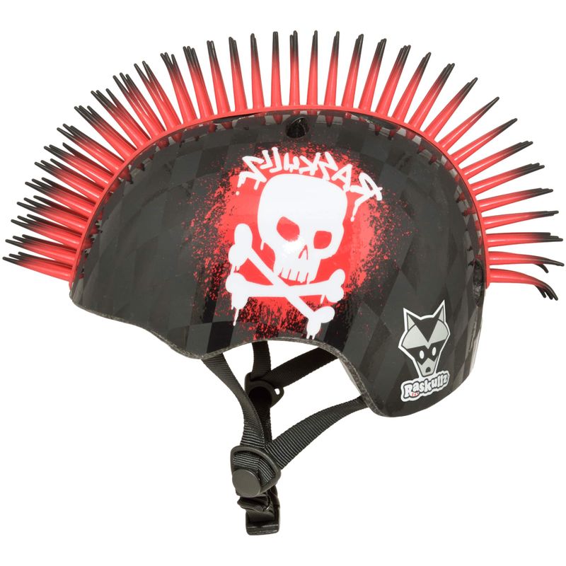 Raskullz - Skull Hawk Helmet for Bike and Scooter - Toddler - Red