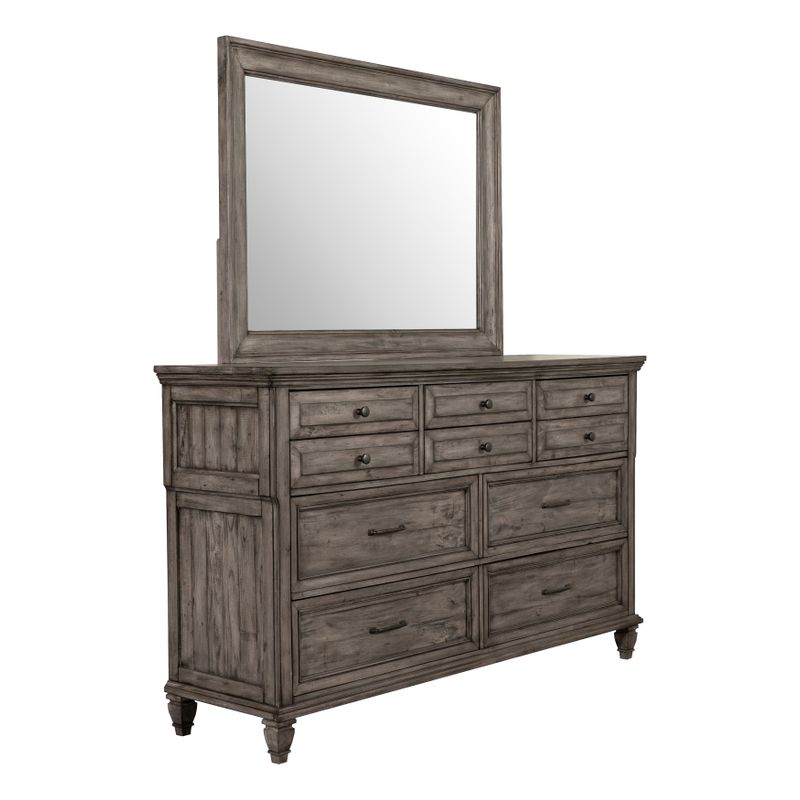 Avenue Rectangular Dresser Mirror Grey