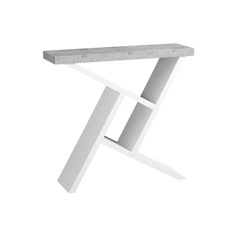 Accent Table/ Console/ Entryway/ Narrow/ Sofa/ Living Room/ Bedroom/ Laminate/ Grey/ White/ Contemporary/ Modern