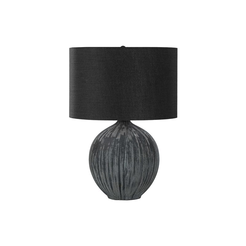 Lighting - 23"H Table Lamp Black Ceramic / Black Shade