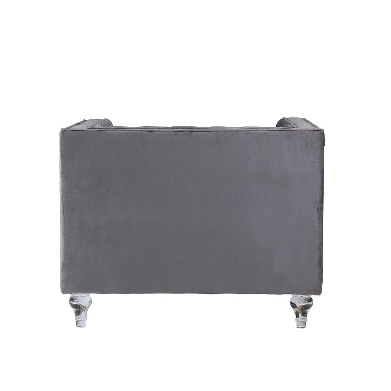 ACME HeiberoII Chair, Gray Velvet