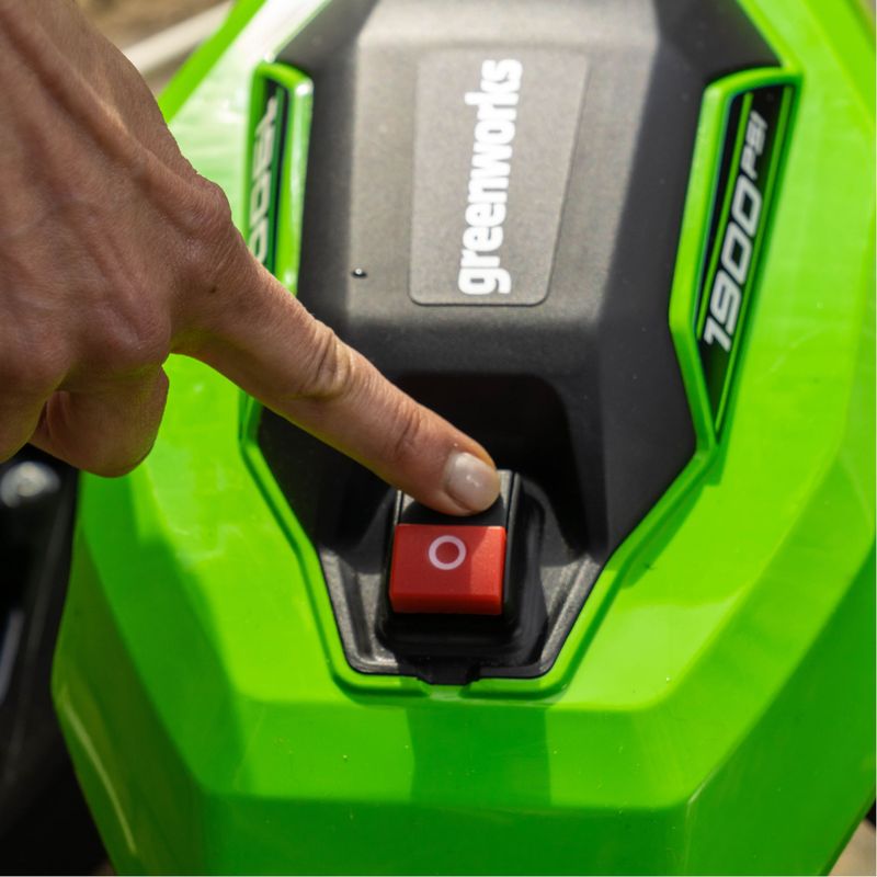 Greenworks - Electric Pressure Washer up to 1900 PSI at 1.2 GPM - Green