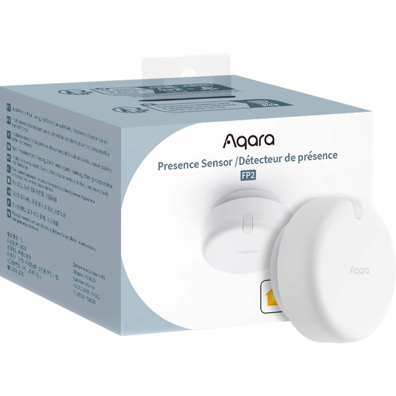 Aqara - FP2 Presence Sensor- mmWave Radar Sensor, Zone Positioning, Multi-Person and Fall Detection, Sleep Monitoring - White