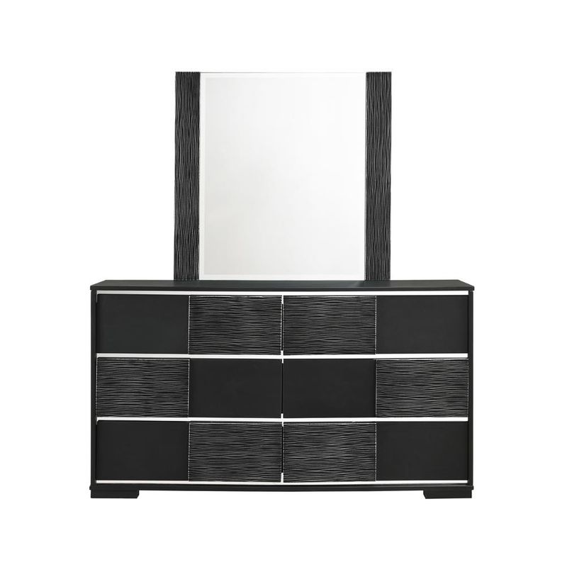 Blacktoft Rectangle Dresser Mirror Black