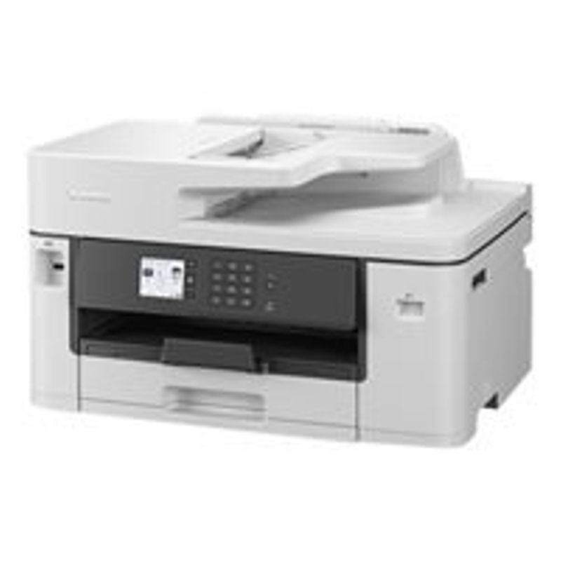 Brother - MFC-J5340DW Wireless All-in-One Business Inkjet Printer with Ledger Printing up to 11"x17" - White/Gray