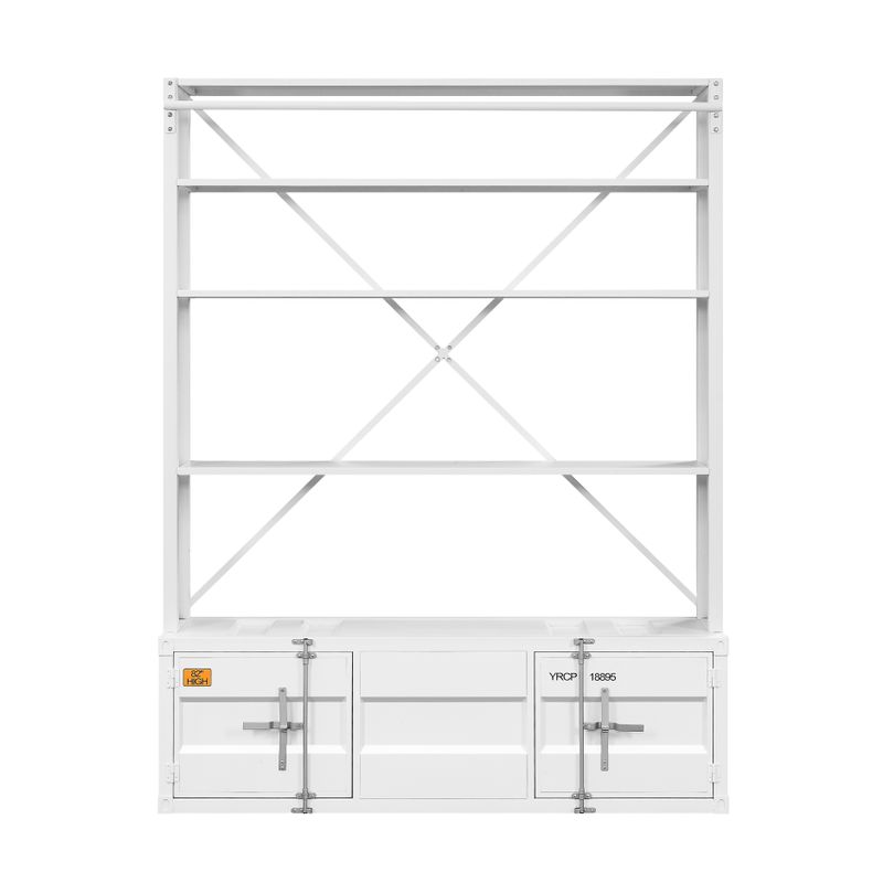 ACME Cargo Bookcase w/Ladder, White